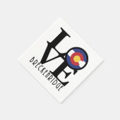 LOVE Breckenridge Colorado Servet (Hoek)