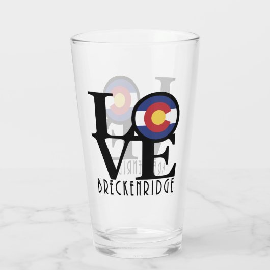 LOVE Breckenridge Glas (Achterkant)