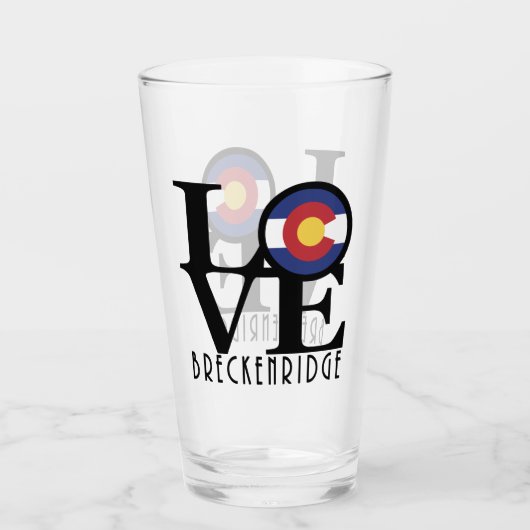 LOVE Breckenridge Glas (Voorkant)