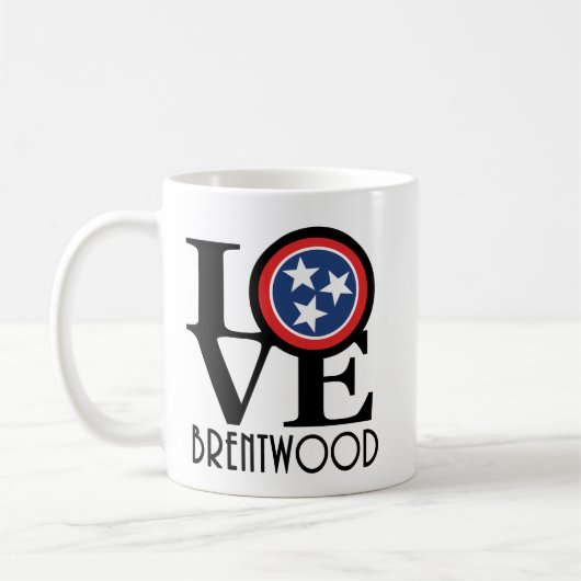 LOVE Brentwood Tennessee 11oz Koffiemok (Links)