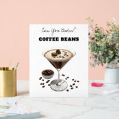 Love Brewing Coffee Beans Acryl Bord (Huwelijk)