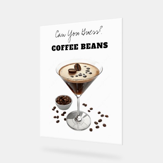 Love Brewing Coffee Beans Acryl Bord (Hoek)