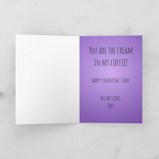 Love Brews Eternal - Whimsical Valentijns Feestdagen Kaart (Binnen)