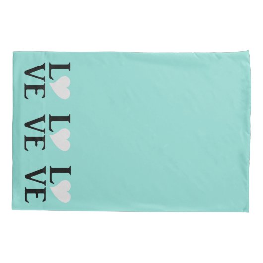 Love Bride & Co Blauwgroen Blue Wedding Home Decor Kussensloop (Achterkant-Links)