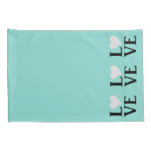 Love Bride & Co Blauwgroen Blue Wedding Home Decor Kussensloop (Achterkant-Rechts)