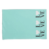 Love Bride & Co Blauwgroen Blue Wedding Home Decor Kussensloop (Voorkant-Rechts)