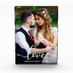 Love Bride Groom | Weddenschapsfotoblok Fotoblokken<br><div class="desc">Love Wedding Bride and Groom Photo Block</div>