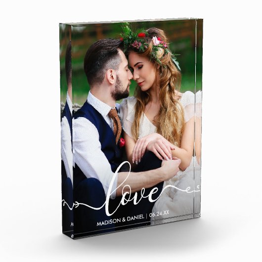 Love Bride Groom | Weddenschapsfotoblok Fotoblokken (Links)