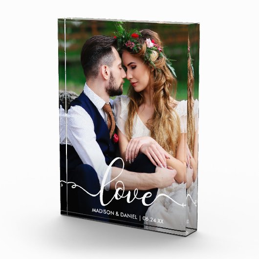 Love Bride Groom | Weddenschapsfotoblok Fotoblokken (Rechts)