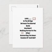 Love Bridge Briefkaart (Voorkant / Achterkant)