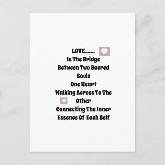 Love Bridge Briefkaart (Voorkant)