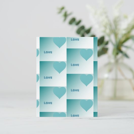 Love. Briefkaart (Staand voorkant)