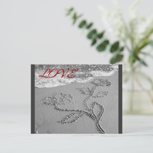 \ LOVE BRIEFKAART (Staand voorkant)