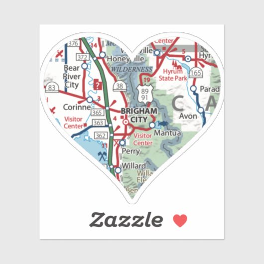 Love Brigham City Sticker (Vel)