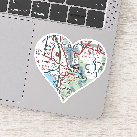 Love Brigham City Sticker (Detail)