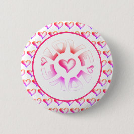 Love Bright Hearts Button