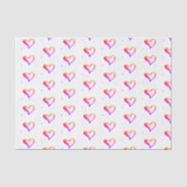 Love Bright Hearts Tissuepapier