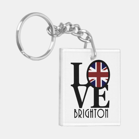 LOVE Brighton England Sleutelhanger (Voorkant Links)