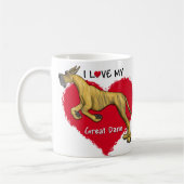 Love Brindle Great Dane Koffiemok (Links)