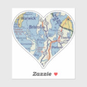 Love Bristol RI Sticker (Vel)