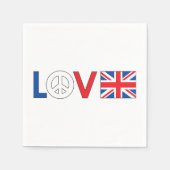 Love Britain Papieren servetten (Voorkant)
