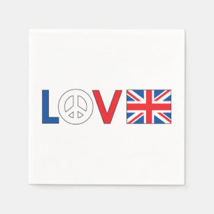 Love Britain Papieren servetten