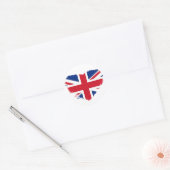Love Britain Ronde Sticker (Envelop)