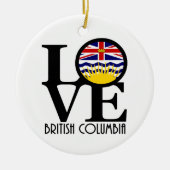 LOVE British Columbia Keramisch Ornament (Voorkant)