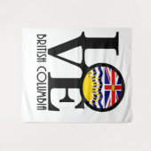 LOVE British Columbia Wandkleed (Voorkant (horizontaal))
