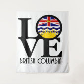 LOVE British Columbia Wandkleed (Voorkant)