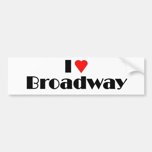 Love Broadway Bumpersticker (Voorkant)