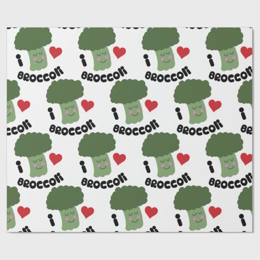 Love Broccoli Cadeaupapier (Vlak)