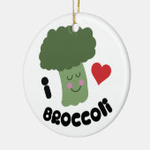 Love Broccoli Keramisch Ornament (Links)