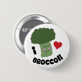 Love Broccoli Ronde Button 5,7 Cm (Voorkant /achterkant)