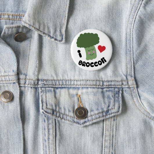 Love Broccoli Ronde Button 5,7 Cm (In situ)