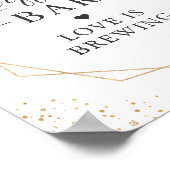 LOVE BROEIT | Geometrische eucalyptus koffiestbalk Poster (Hoek)