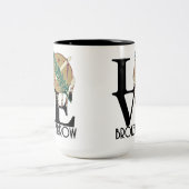 LOVE Broken Arrow Oklahoma 15oz Tweekleurige Koffiemok (Center)