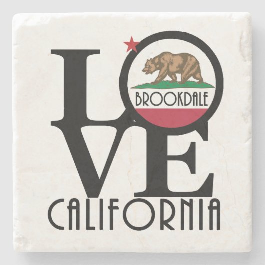 LOVE Brookdale California Stenen Onderzetter (Voorkant)