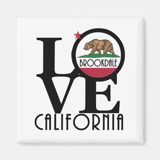 LOVE Brookdale Californië Magneet (Voorkant)