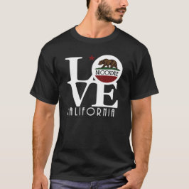 LOVE Brookdale (voorafdruk) witte tekst T-shirt