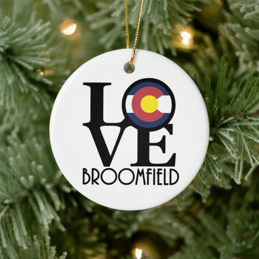 LOVE Broomfield Colorado Keramisch Ornament (Boom)