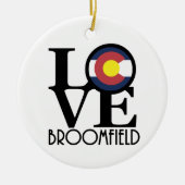 LOVE Broomfield Colorado Keramisch Ornament (Voorkant)
