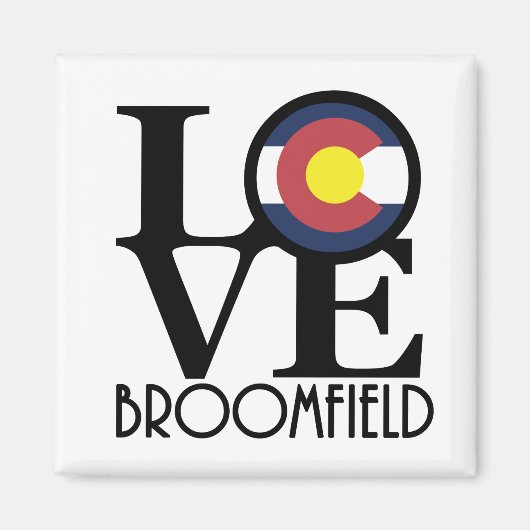LOVE Broomfield Colorado Magneet (Voorkant)