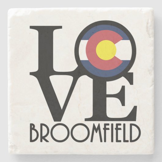 LOVE Broomfield Colorado Stenen Onderzetter (Voorkant)