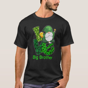 Love Brother Costume St Patrick's Day Gnome Irish T-shirt