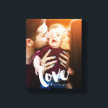 "Love" Brush Script Foto Canvas Afdruk<br><div class="desc">Volledig aftapfotocanvas met het woord "liefde" in trendy penseeltypografie. Pas het aan met uw trouwdatum,  familienaam of een tekst van uw keuze voor een mooi en uniek stuk wandkunst.</div>