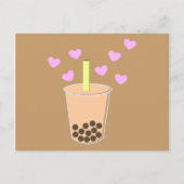 Love Bubble Tea Briefkaart (Voorkant)