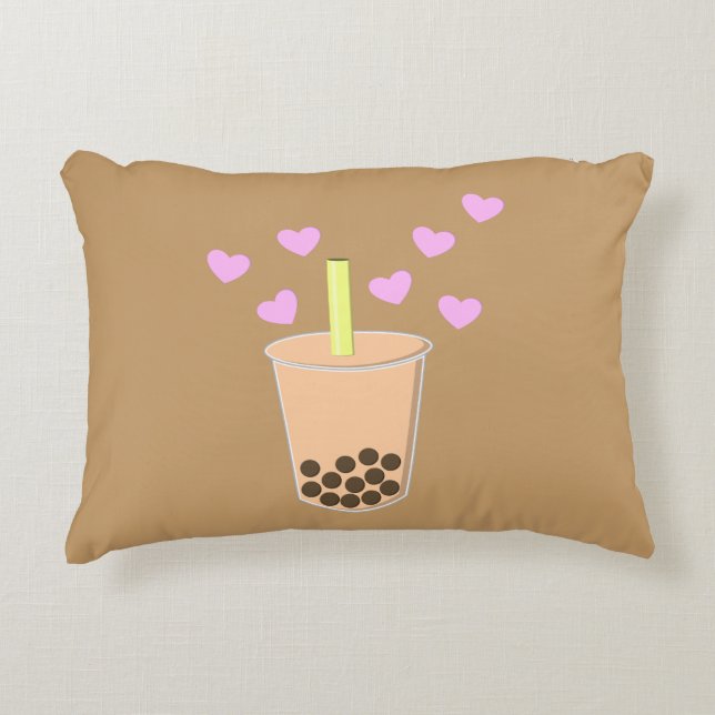 Love Bubble Tea Decoratief Kussen (Voorkant)