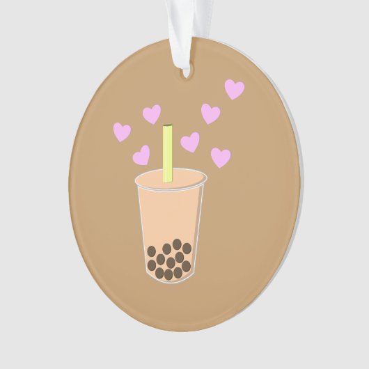 Love Bubble Tea Ornament (voorkant)