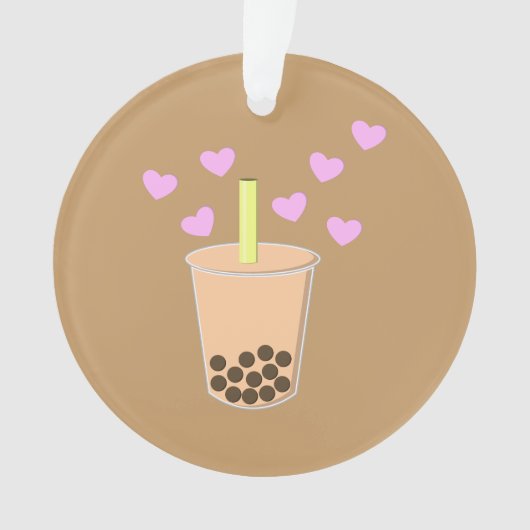 Love Bubble Tea Ornament (voorkant)
